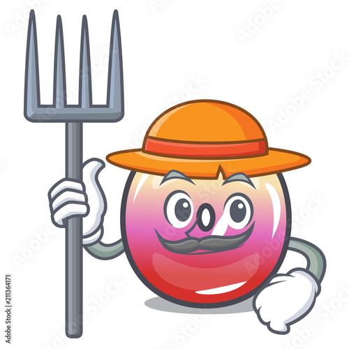 Farmer jelly ring candy character cartoon