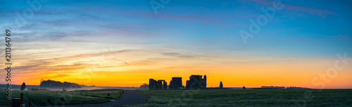 Canvastavla Panorama of Stonehenge in winter | England