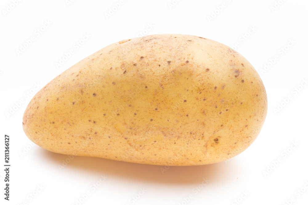New potato isolated on the white background. New potato isolated on the white background.