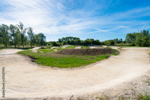 Cycling and bmx track 