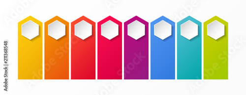 Empty infographic template with copyspace. Vector.