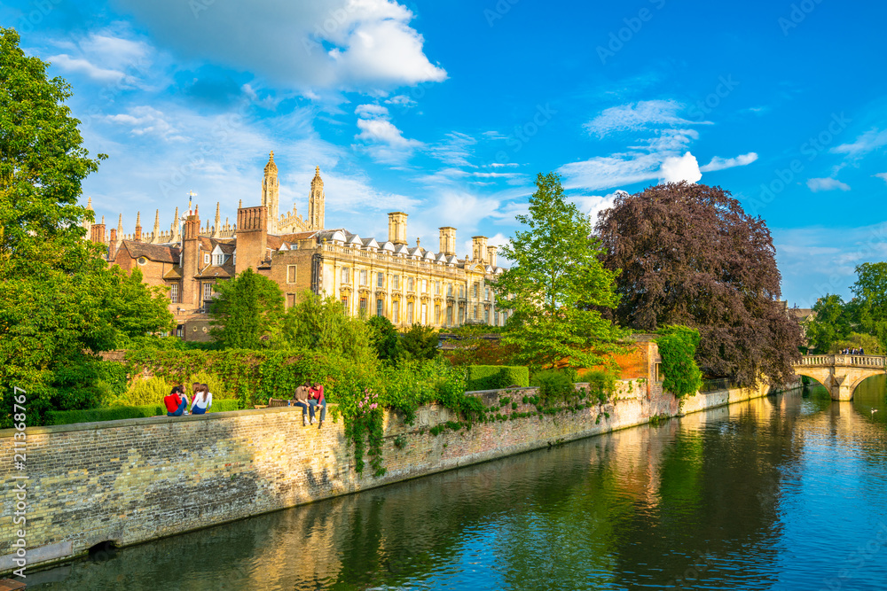 Cambridge city on the River Cam, England Cambridge city on the River Cam, England