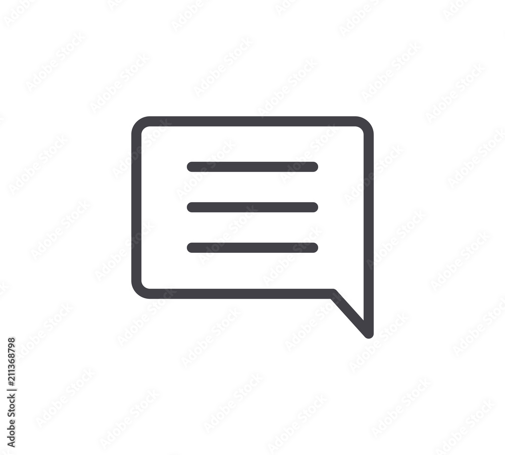 Dialogue Line Icon. Editable Stroke. Dialogue Line Icon. Editable Stroke.