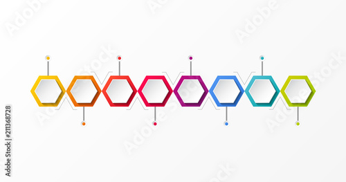 Layout of infographic with copyspace. Vector.