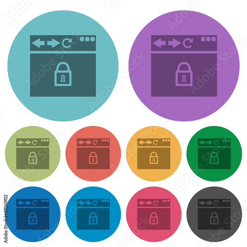 Free Download Browser secure color darker flat icons - GFXLoad