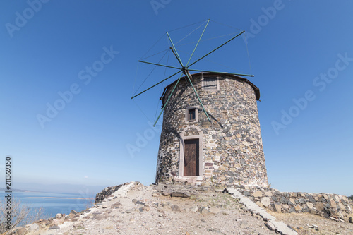 Historical Windmill in Cunda, Ayvalik, Turkey