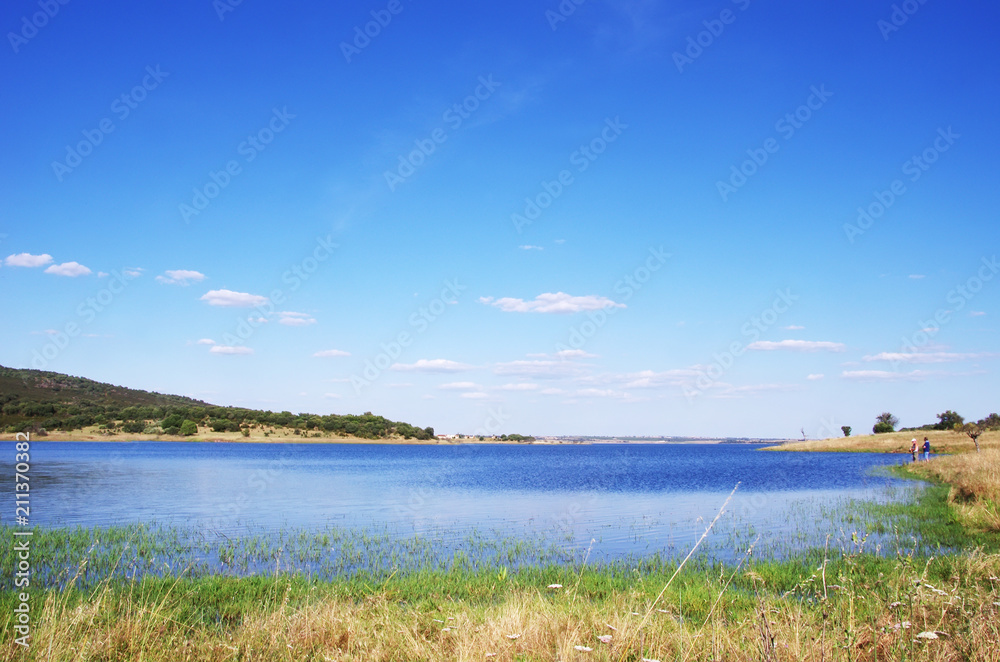 Alqueva Lake near Monsaraz village, Portugal.