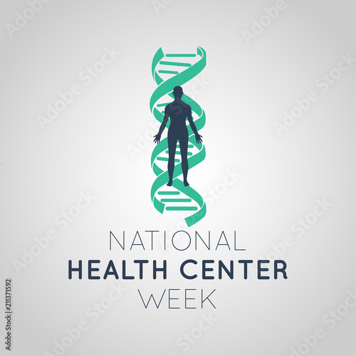 National Health Center Week vector logo icon illustration