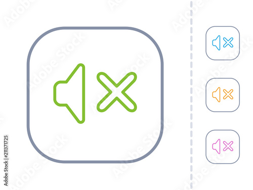 Sound Off - Square Stroke Buttons