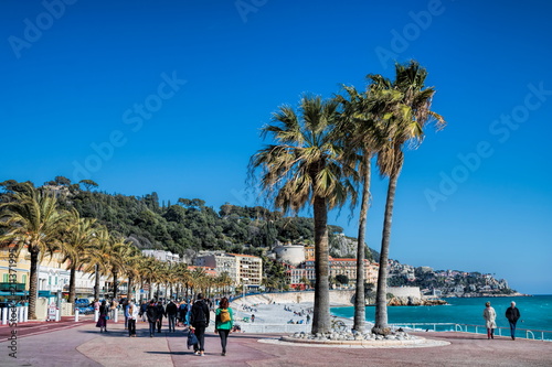 Obraz na płótnie Nizza, Promenade des Anglais w salonie