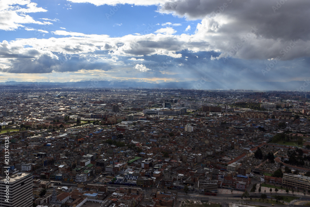 Aerial view on the center of bogoata