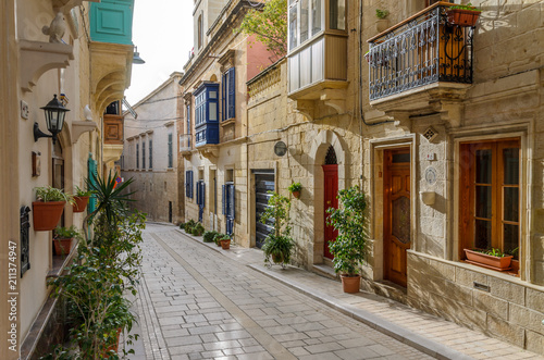 Valetta  Malta - June 2018  Beautifull architecture in Valetta
