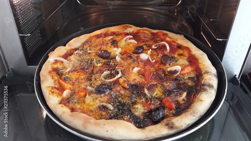 Pizza aus dem Oven