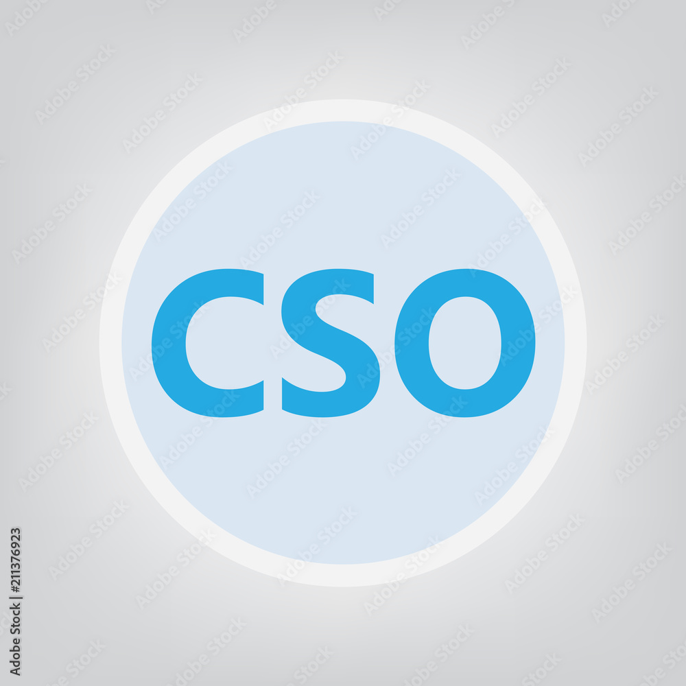 CSO (Chief Security Officer)- vector illustration CSO (Chief Security Officer)- vector illustration