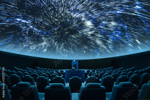 A spectacular fulldome digital projection at the planetarium photo