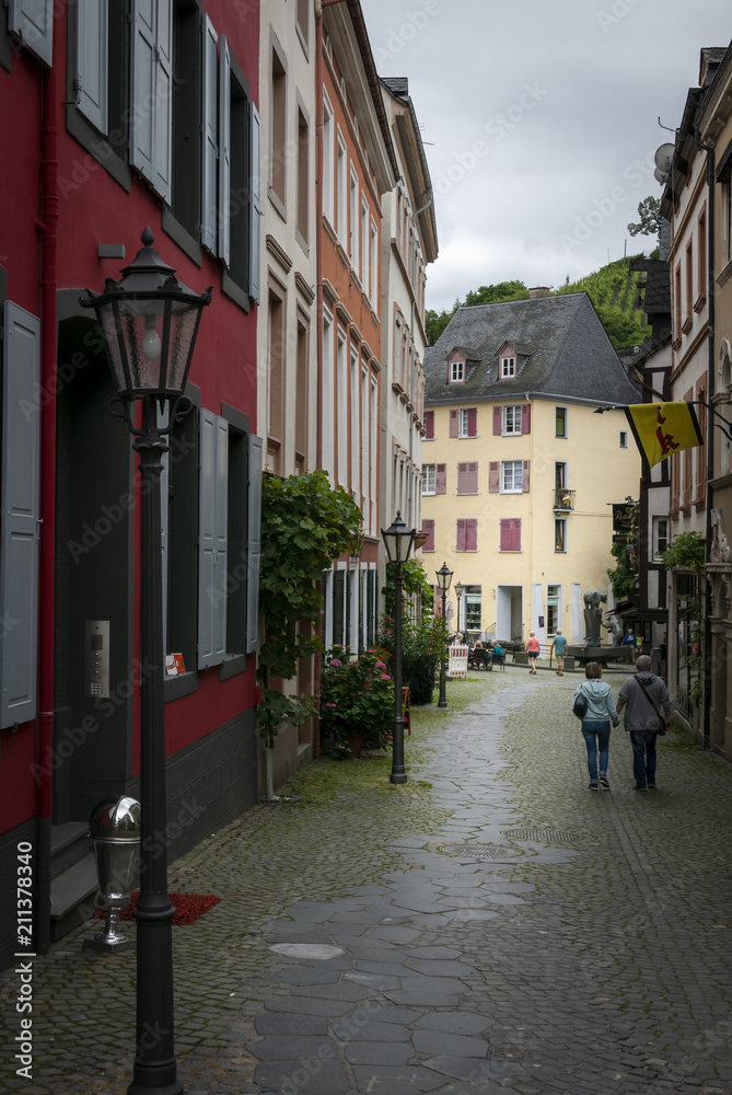 A street view in Bernkastel Mosselvalley in Germany