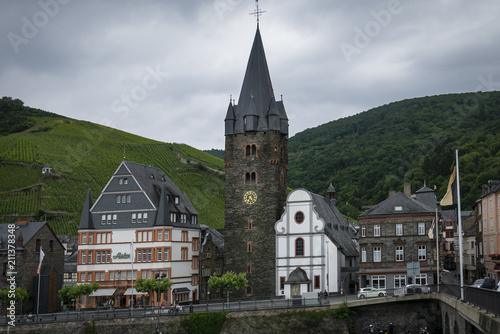 View over bernkastel-kaus, mosselvalley in Germany