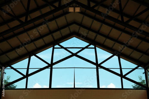Glass roof scene.