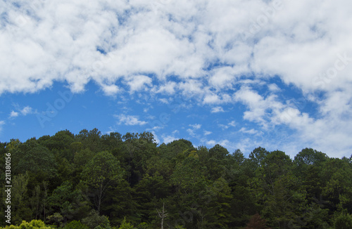  sky with clouds and mountain