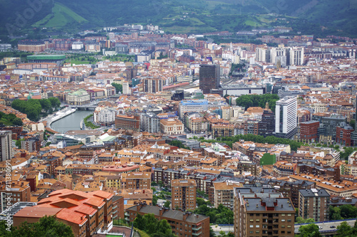 Bilbao aerial views.