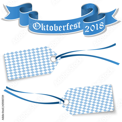 hangtags and banner for Oktoberfest 2018