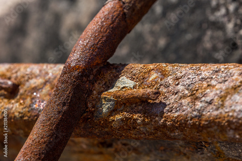 Rusty metal detail