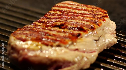 BBQ, Grill, steak, pork with blood
