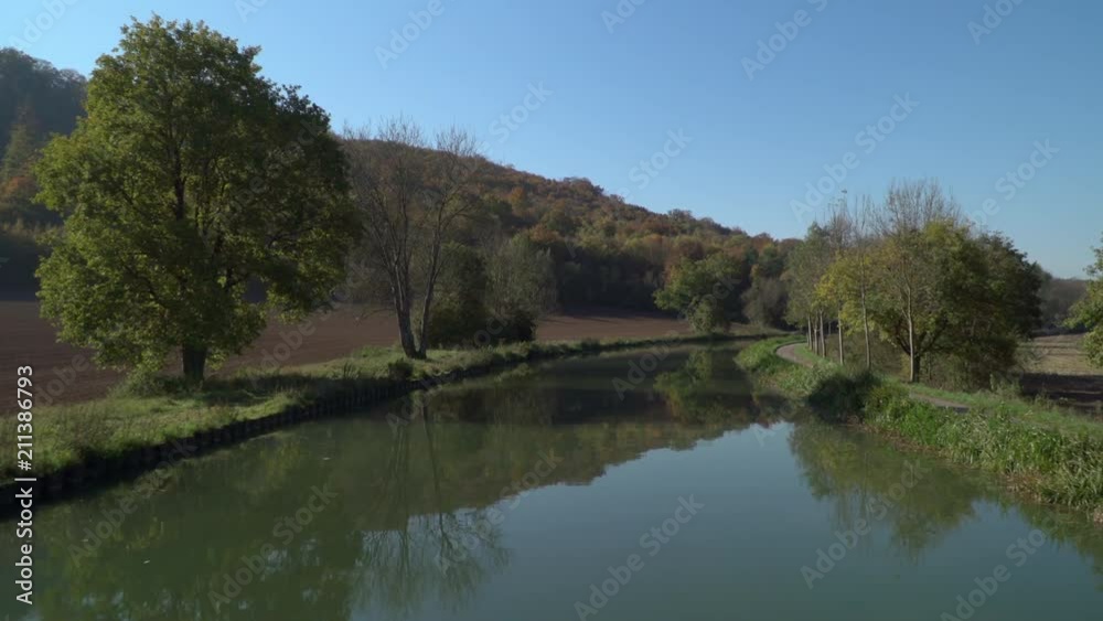 View of the French canals on board a house boat - Burgundy - Champagne View of the French canals on board a house boat - Burgundy - Champagne