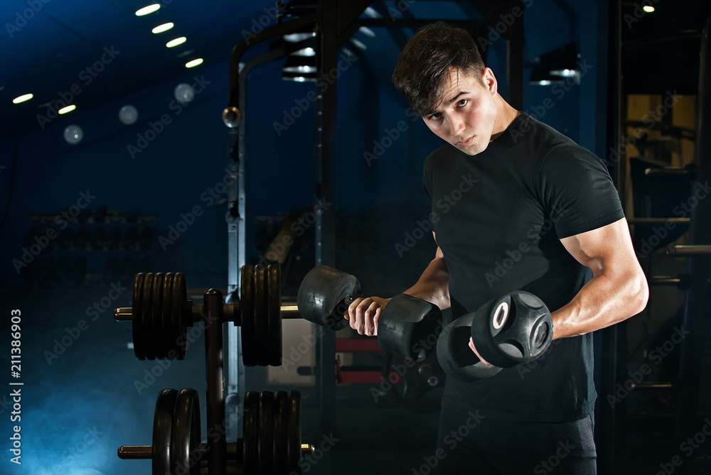 an athlete trains in the gym an athlete trains in the gym