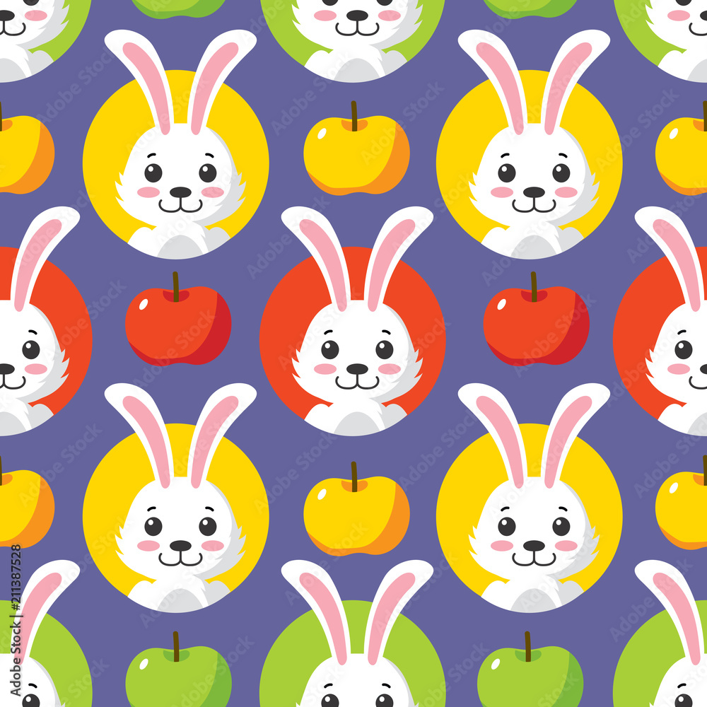 Cute Little Bunny Seamless Pattern Cute Little Bunny Seamless Pattern