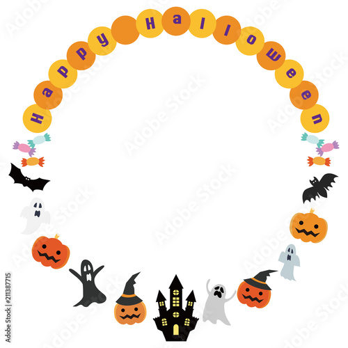 Illustration of Halloween with Copy Space