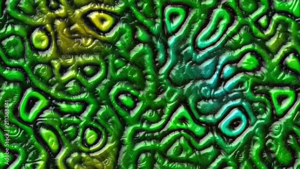 abstract animated stained background seamless loop video - jellylike effect - alien skin green and rainbow color abstract animated stained background seamless loop video - jellylike effect - alien skin green and rainbow color