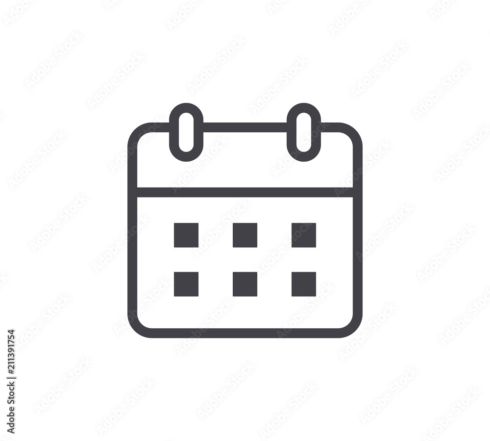 Event Planner Line Icon. Editable Stroke. Event Planner Line Icon. Editable Stroke.