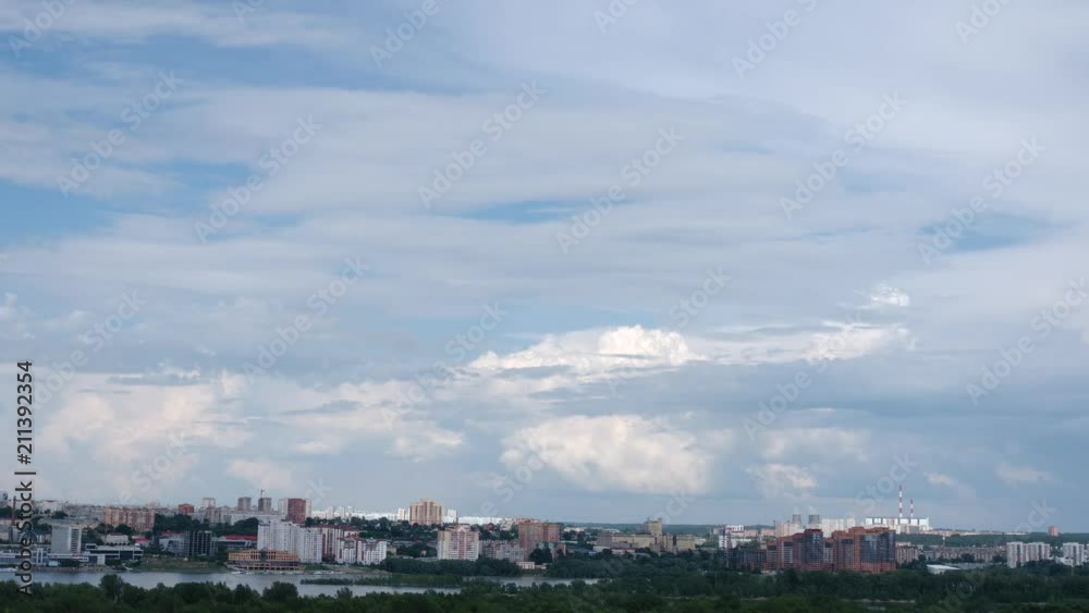 TIME-LAPSE: Coming hard thunderstorm over Novosibirsk city, Russia TIME-LAPSE: Coming hard thunderstorm over Novosibirsk city, Russia