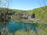 View over the upper lakes of Plitvice national park