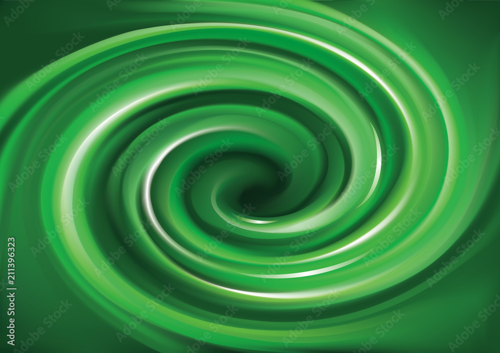 Vector background of bright green swirls Vector background of bright green swirls