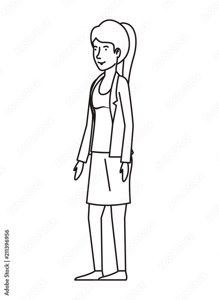 beautiful and young woman character vector illustration design beautiful and young woman character vector illustration design