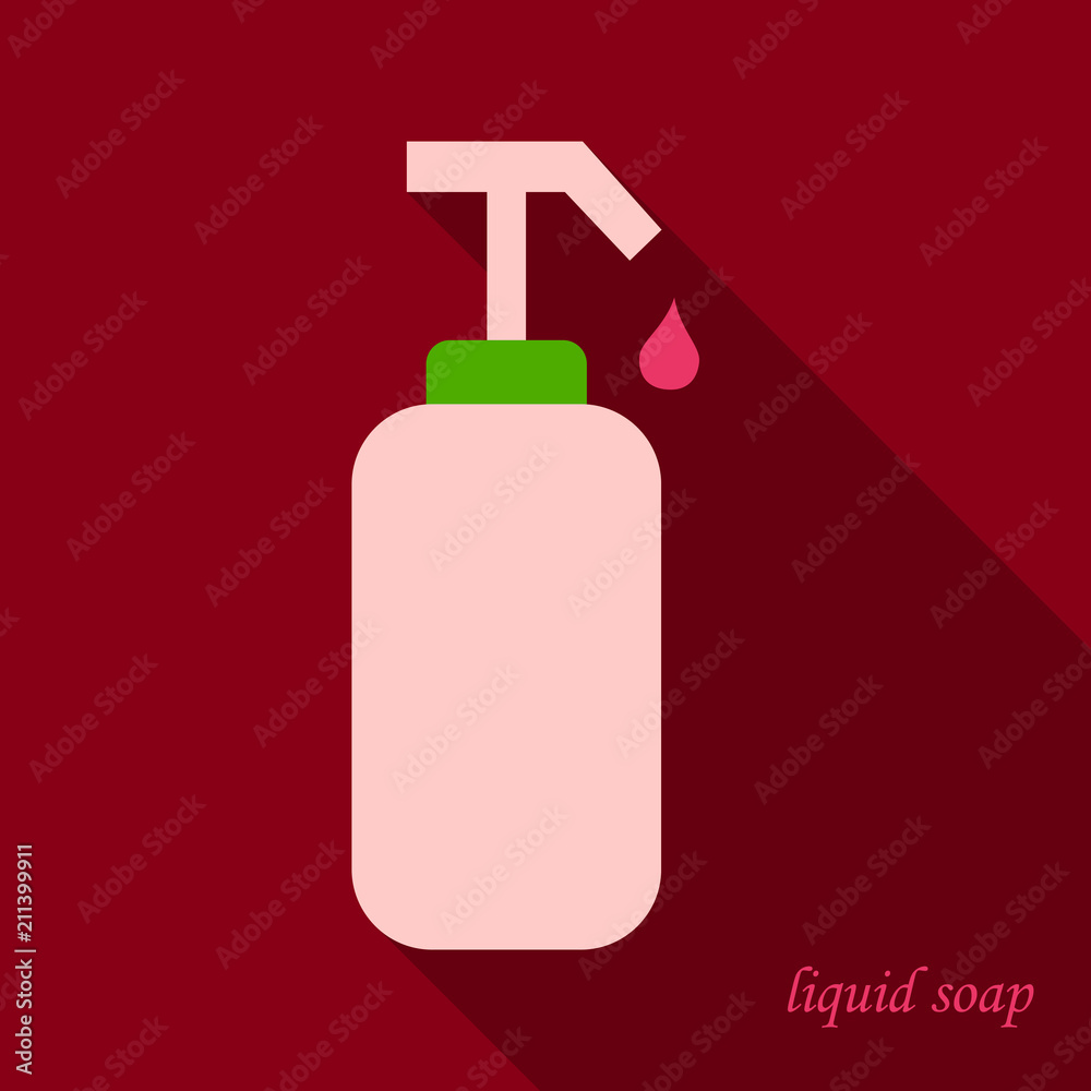 Liquid soap icon. Cartoon illustration of liquid soap vector icon for web isolated on background Liquid soap icon. Cartoon illustration of liquid soap vector icon for web isolated on background