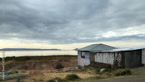 Obraz na płótnie Scenery around Lake Titicaca at Puno, Peru w salonie
