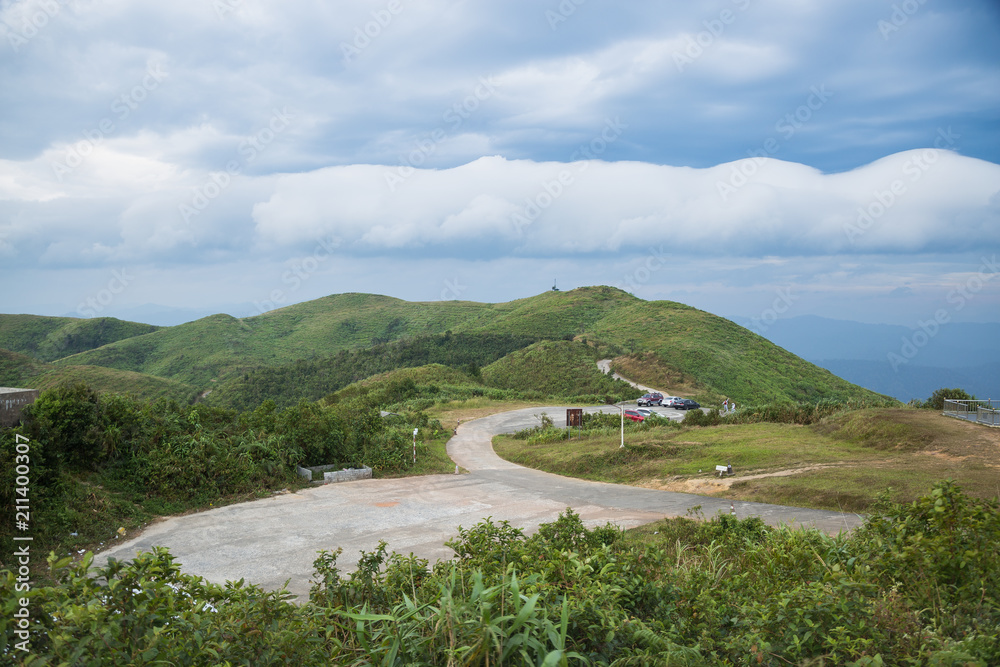 road to the mountain.