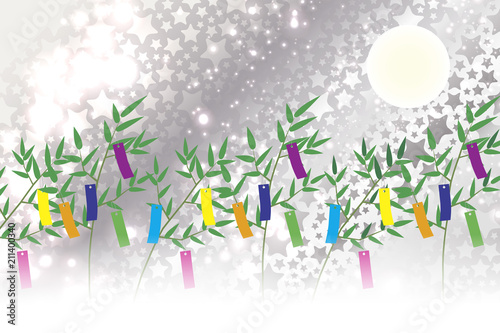 #Background #wallpaper #Vector #Illustration #design #Image #Japan #china #Asia #free_size #背景 #壁紙 #ベクター #イラスト #無料 #無料素材 #バックグラウンド #フリー素材 #和風素材 #日本 背景壁紙,和風素材,七夕飾り,祭り,伝統,短冊,笹の葉,初夏の行事,星屑,天の川,星屑,キラキラ,七月