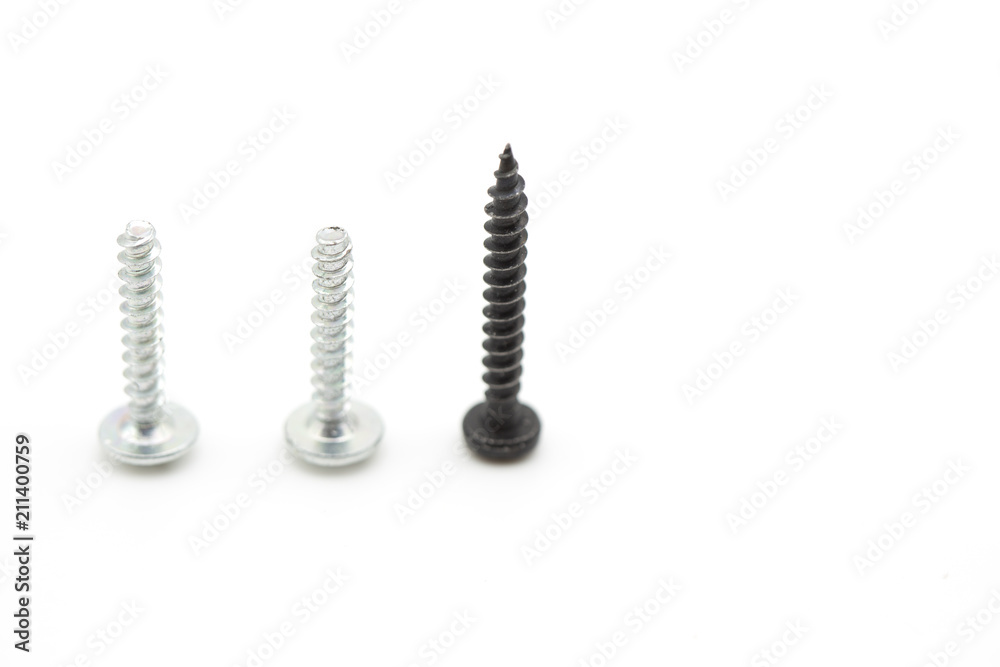 set of screw in the white space set of screw in the white space