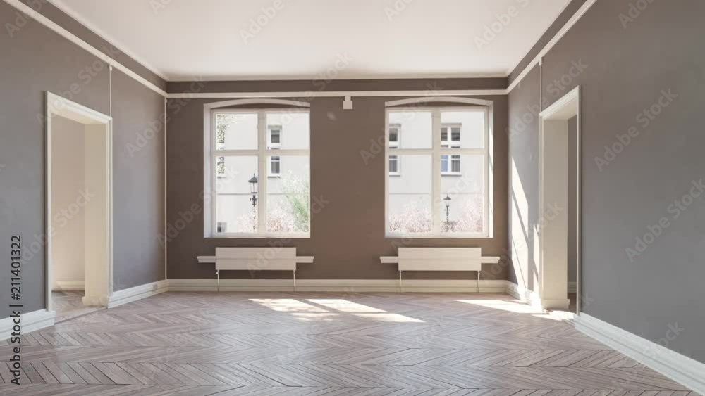 living room renovation levels. 3d concept