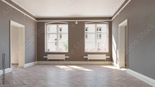 living room renovation levels. 3d concept