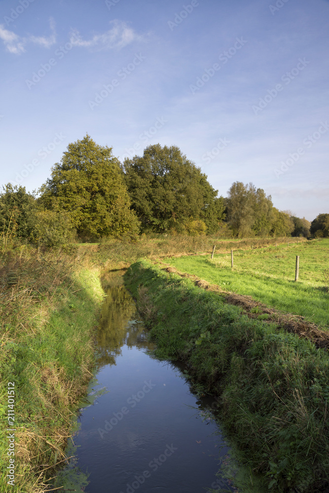 Fototapeta premium Ditch in the valley of the Beerze