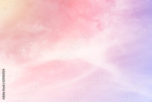 sun and cloud background with a pastel colored