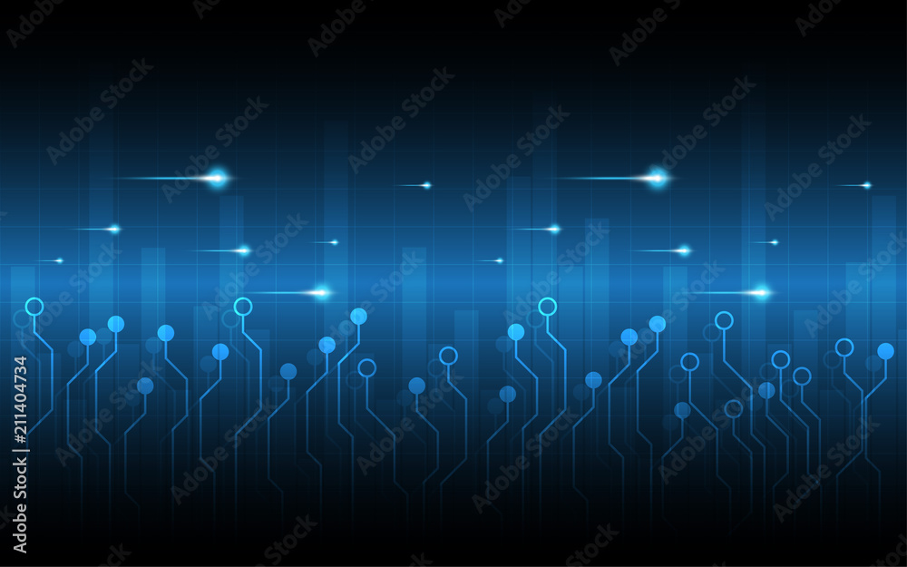 Naklejka premium Abstract technology background Hi-tech communication concept innovation background vector illustration