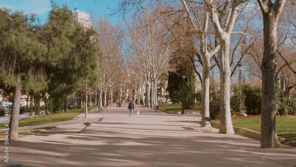 beautiful recreation area in Madrid - The West Park called Parque del Oeste beautiful recreation area in Madrid - The West Park called Parque del Oeste
