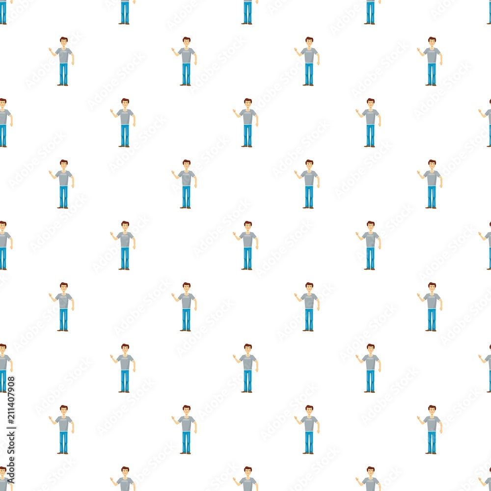 Dad pattern seamless repeat in cartoon style vector illustration