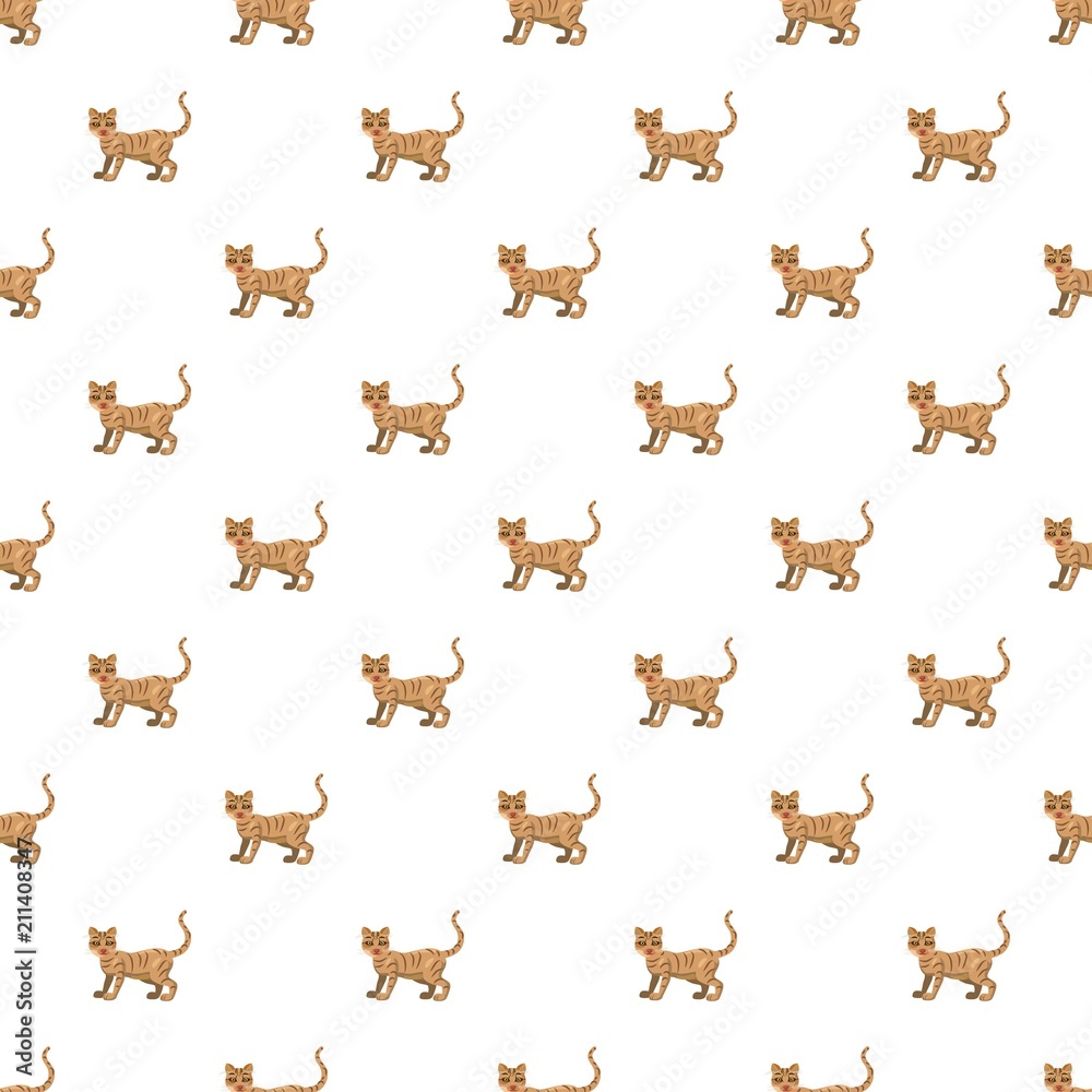 Cat pattern seamless repeat in cartoon style vector illustration Cat pattern seamless repeat in cartoon style vector illustration